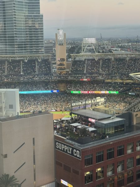 View of Padres game from Marriott Hotel. 
